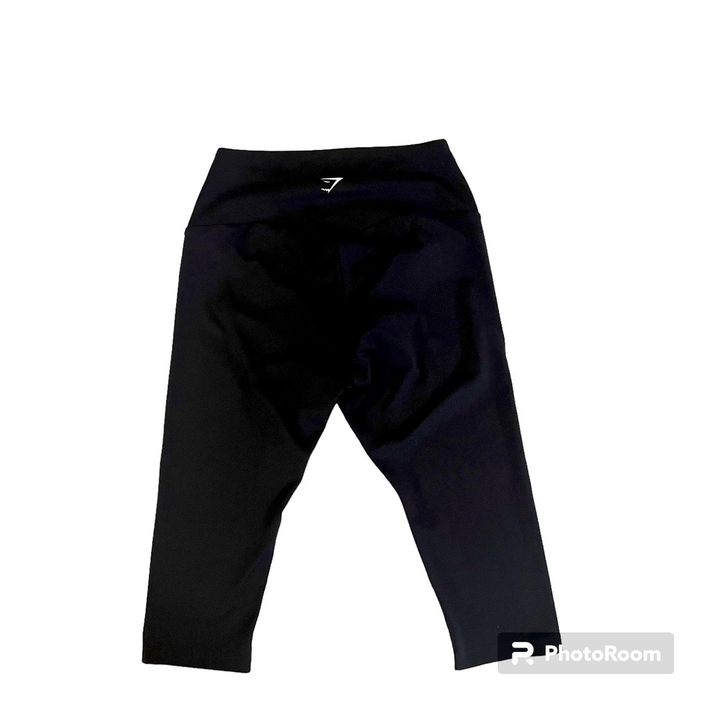 Gymshark Leggings Cropped Black Small New Without Tags Gym Versatile Stretch